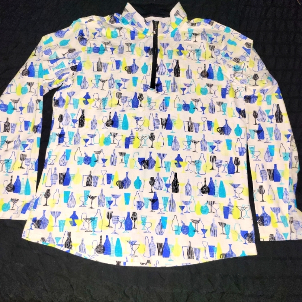 Colorful Patterned Long Sleeve Top